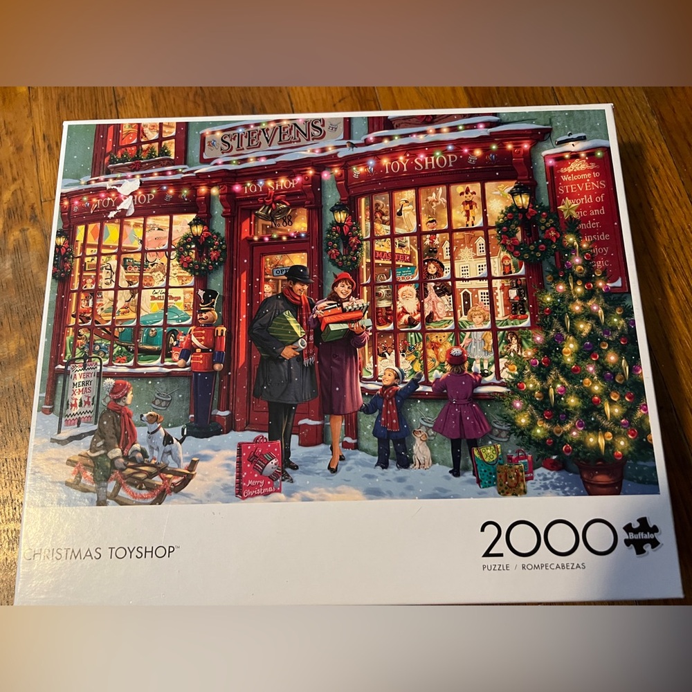 Christmas Toyshop Buffalo 2000 Piece Puzzle New